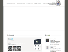 Tablet Screenshot of freguesia-pombal.pt